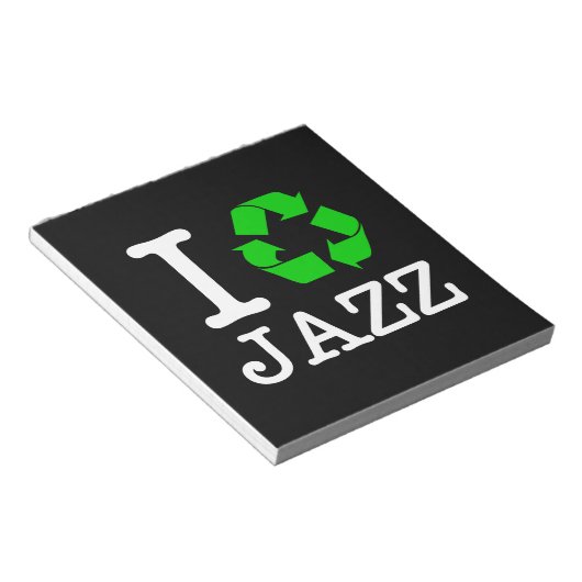 Ich Recycelte Jazz Notizblock (angewinkelt)