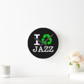 Ich Recycelte Jazz Runde Wanduhr (Zuhause)