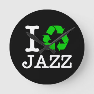 Ich Recycelte Jazz Runde Wanduhr