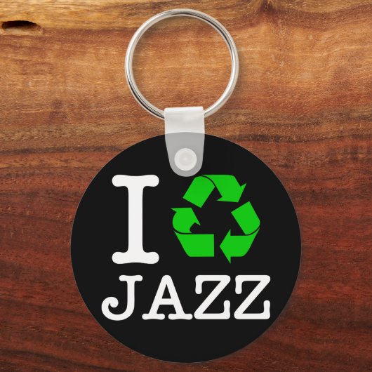 Ich Recycelte Jazz Schlüsselanhänger (Vorderseite)