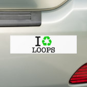 Ich Recycelte Loops Autoaufkleber (Auf Auto)