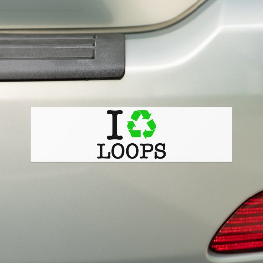 Ich Recycelte Loops Autoaufkleber (Auf Auto)