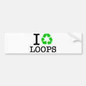 Ich Recycelte Loops Autoaufkleber (Vorne)