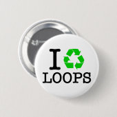 Ich Recycelte Loops Button (Vorne & Hinten)