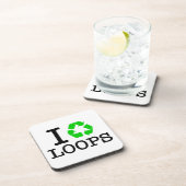 Ich Recycelte Loops Getränkeuntersetzer (Rechte Seite)
