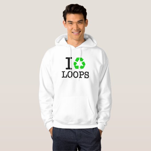 Ich Recycelte Loops Hoodie (Vorne ganz)