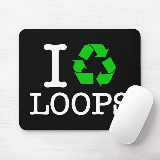 Ich Recycelte Loops Mousepad (Mit Mouse)