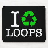 Ich Recycelte Loops Mousepad (Vorne)