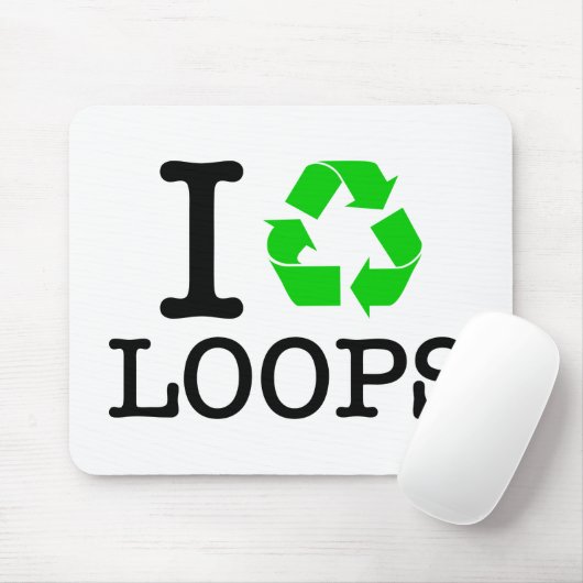 Ich Recycelte Loops Mousepad (Mit Mouse)