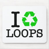 Ich Recycelte Loops Mousepad (Vorne)