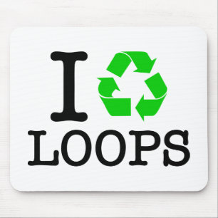 Ich Recycelte Loops Mousepad