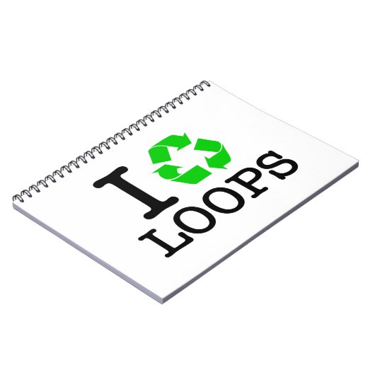 Ich Recycelte Loops Notizblock (Linke Seite)