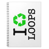 Ich Recycelte Loops Notizblock (Vorderseite)