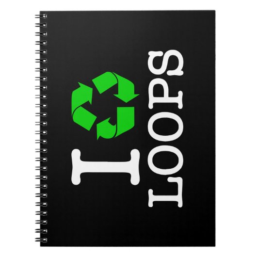 Ich Recycelte Loops Notizblock (Vorderseite)