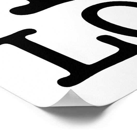 Ich Recycelte Loops Poster (Ecke)