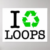 Ich Recycelte Loops Poster (Vorne)
