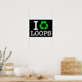 Ich Recycelte Loops Poster (Küche)