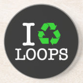 Ich Recycelte Loops Untersetzer (Vorne)