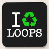 Ich Recycelte Loops Untersetzer (Vorderseite)