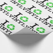 Ich Recycelte Vinyl Geschenkpapier (Ecke)