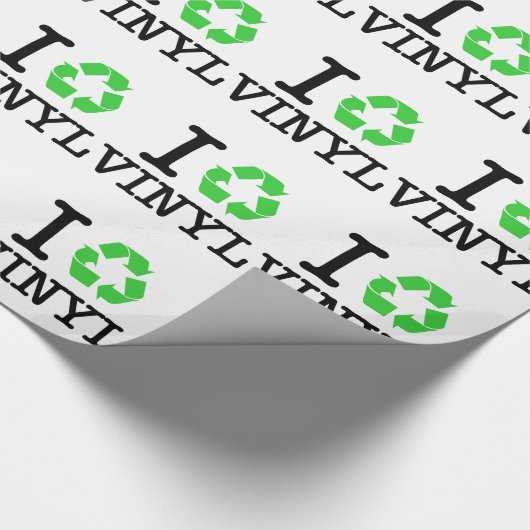 Ich Recycelte Vinyl Geschenkpapier (Ecke)