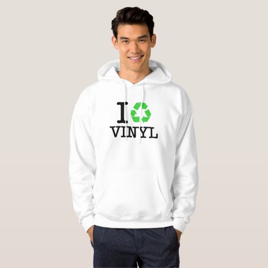 Ich Recycelte Vinyl Hoodie (Vorne ganz)