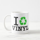 Ich Recycelte Vinyl Kaffeetasse (Links)