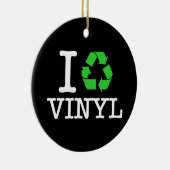 Ich Recycelte Vinyl Keramikornament (Rechts)