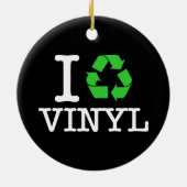 Ich Recycelte Vinyl Keramikornament (Hinten)