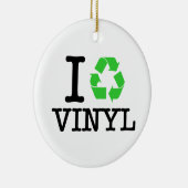 Ich Recycelte Vinyl Keramikornament (Rechts)