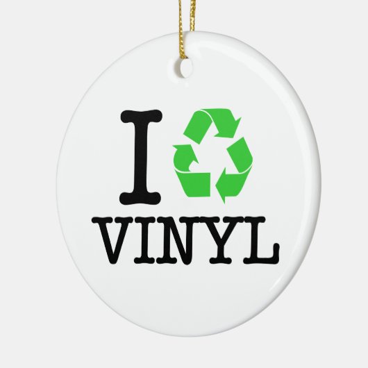 Ich Recycelte Vinyl Keramikornament (Links)