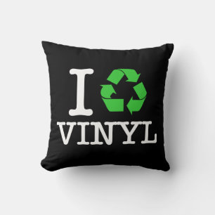Ich Recycelte Vinyl Kissen