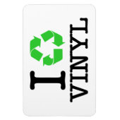 Ich Recycelte Vinyl Magnet (Vertikal)