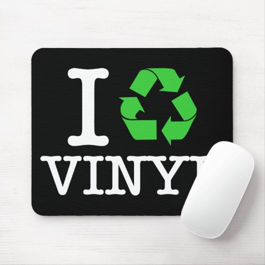 Ich Recycelte Vinyl Mousepad (Mit Mouse)