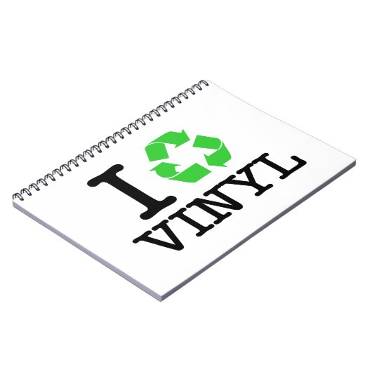 Ich Recycelte Vinyl Notizblock (Linke Seite)