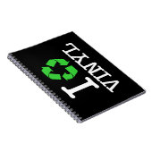 Ich Recycelte Vinyl Notizblock (Rechte Seite)