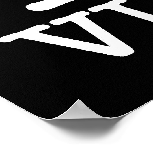 Ich Recycelte Vinyl Poster (Ecke)