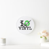 Ich Recycelte Vinyl Runde Wanduhr (Zuhause)