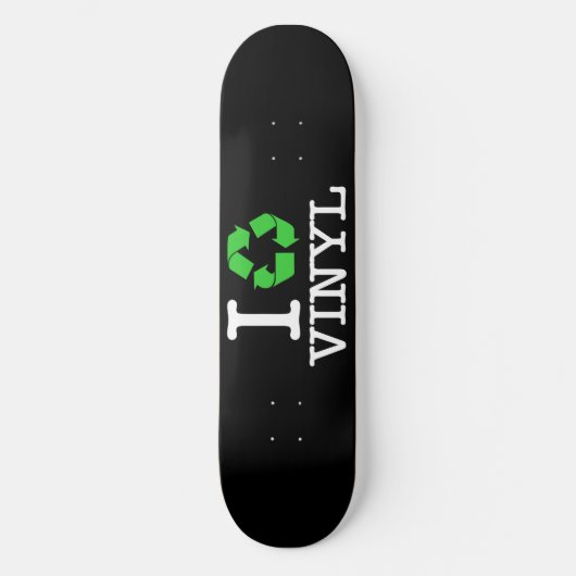 Ich Recycelte Vinyl Skateboard (Vorderseite)
