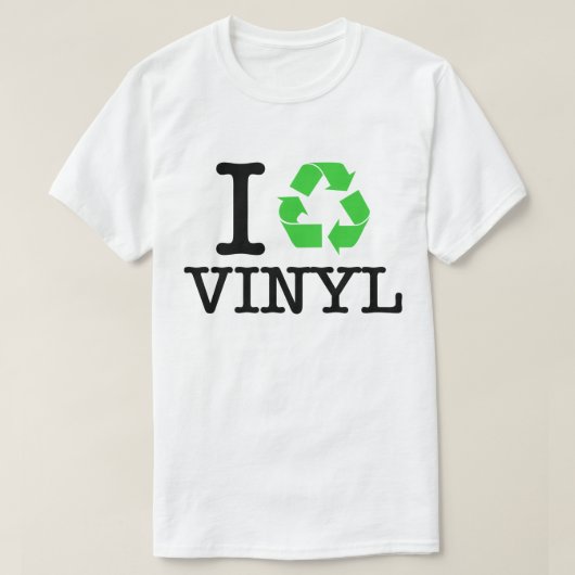 Ich Recycelte Vinyl T-Shirt (Design vorne)