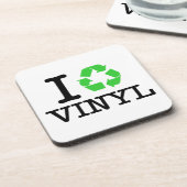 Ich Recycelte Vinyl Untersetzer (Linke Seite)
