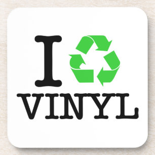 Ich Recycelte Vinyl Untersetzer