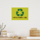 Ich Recycelte, weil ich Poster pflege (Küche)