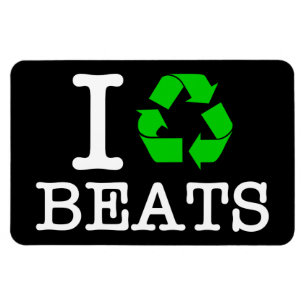 Ich recycle Beats Magnet