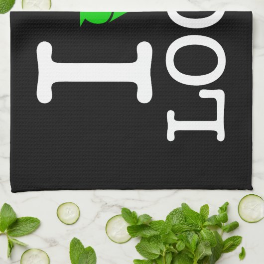 Ich recycle Schleifen Geschirrtuch (Gefaltet)