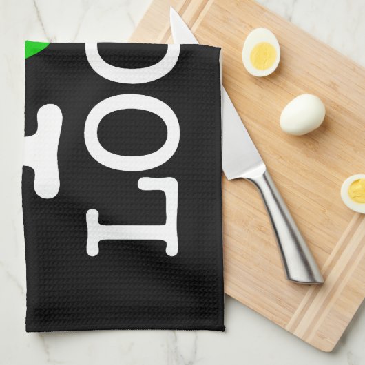 Ich recycle Schleifen Geschirrtuch (Viertel Falte)