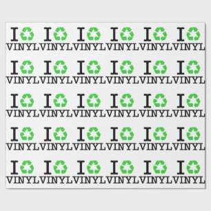 Ich recycle Vinyl Geschenkpapier