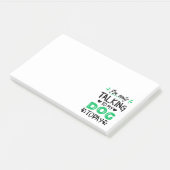 Ich rede heute nur mit meinem Hund Post-it Klebezettel (angewinkelt)