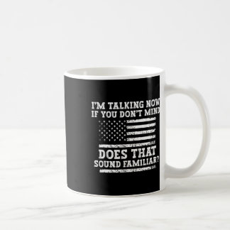 Ich rede jetzt T-Shirt Trump Kamala Debatte Lustig Kaffeetasse