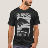 Ich rede nicht immer über Hippos Hippo T-Shirt (Vorderseite)